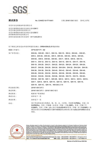 SGS测试报告